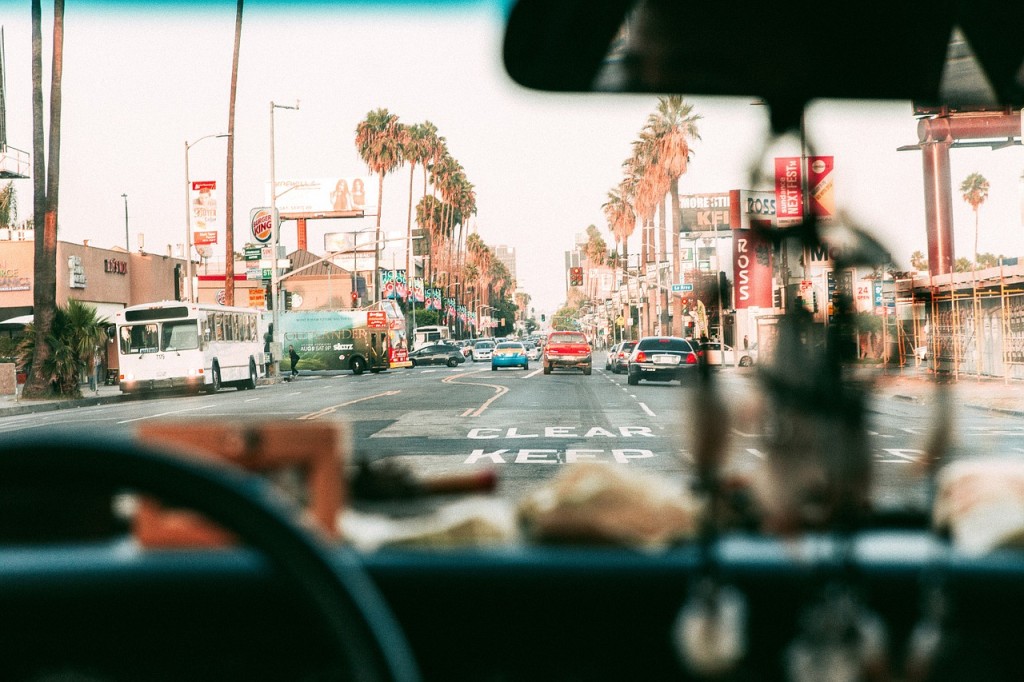 Los Angeles i bil