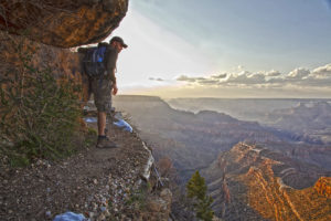 Udsigten fra Grandview Trails stien i Grand Canyon