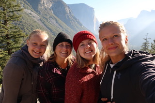 Sarah Barløse i Yosemite National Park i USA